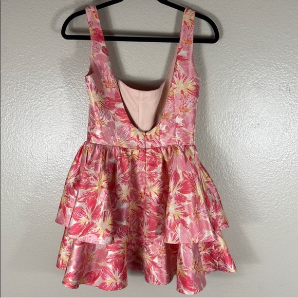 Lovers and Friends Francesca Mini Dress in Pink & Yellow Floral - Picture 5 of 6